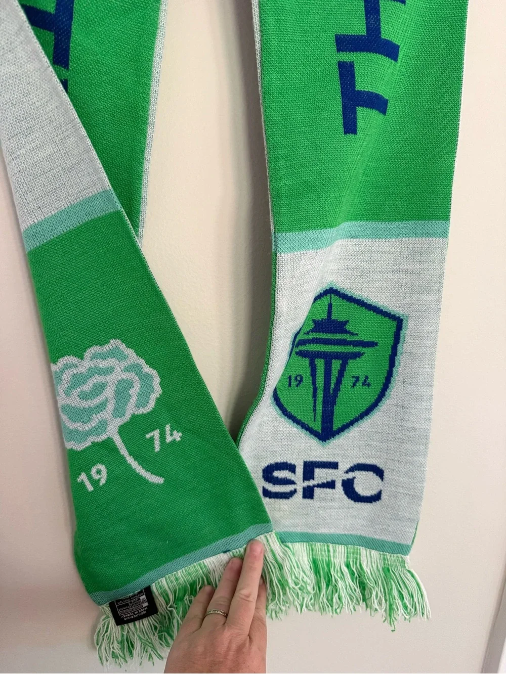 Seattle Soccer Sounders  Scarf - Green & Light Gray RUFFNECK